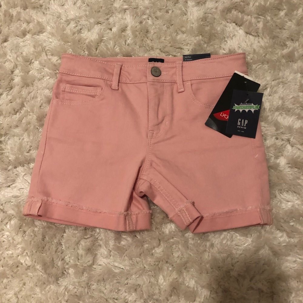 Pink Gap denim shorts